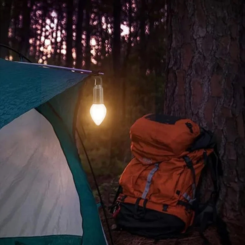 Retro Lampa för Utomhus Camping Hängande Krok Typ-C Uppladdningsbar