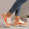 Avslappnade Dam Color Block Sneakers