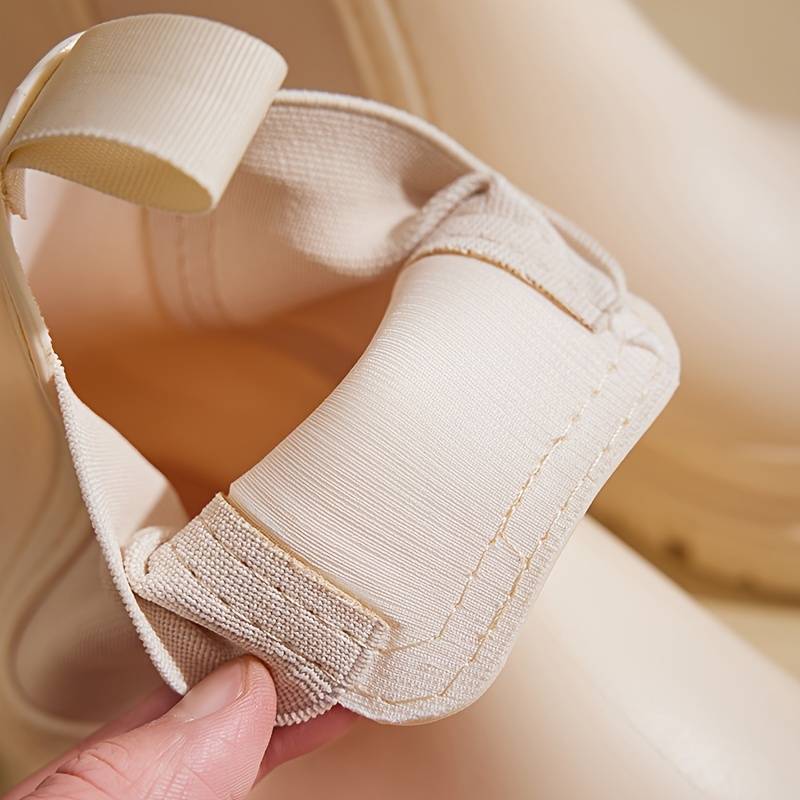 Damskor ankel regnstövlar | Slip-on stil med elastiska sidopaneler