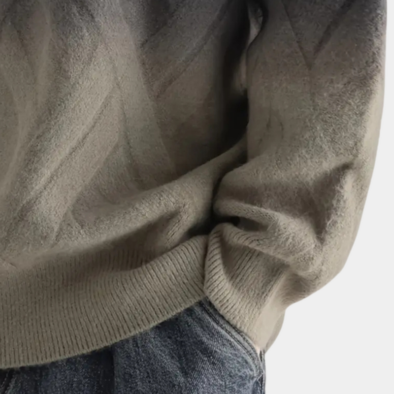 Ombre Rundhalsad tröja för Herr | Mönstrad