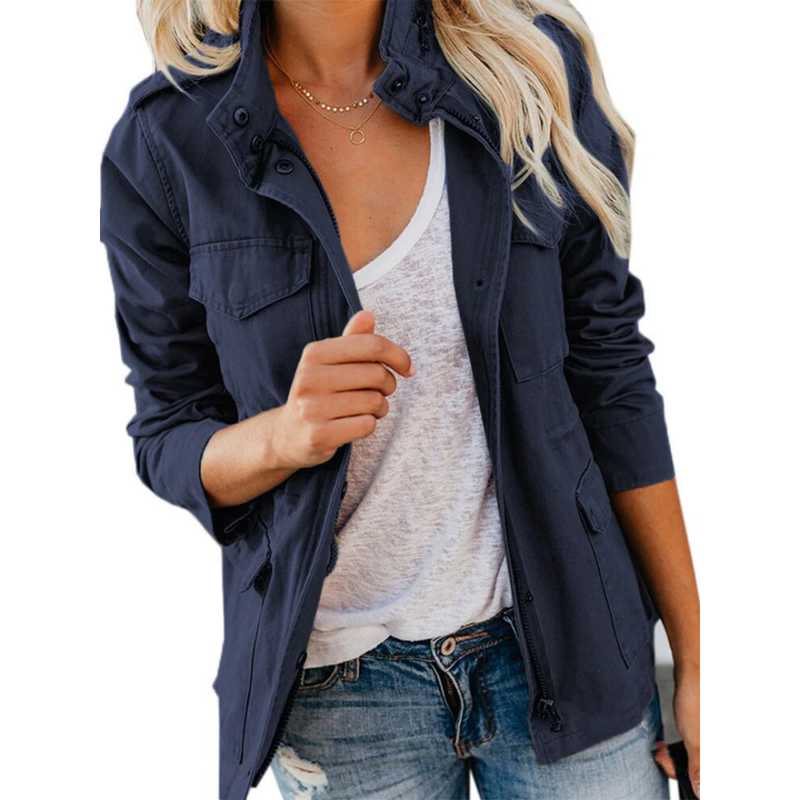 Chic jacka för Dam | Dragkedja