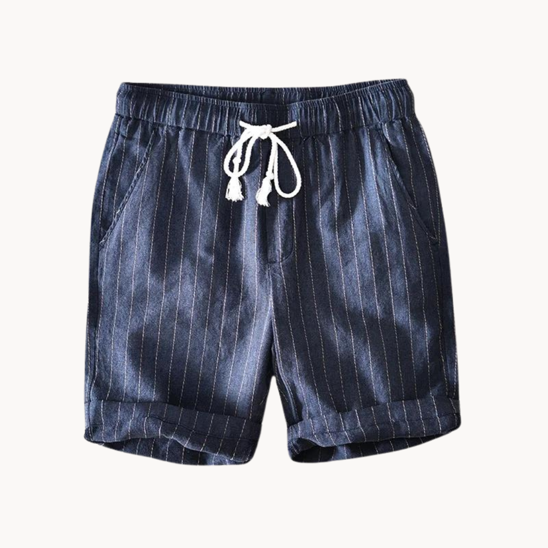 Sommar Bomull och Linne Shorts för Män