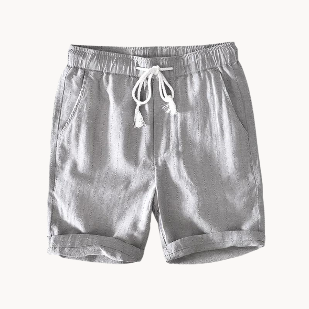 Sommar Bomull och Linne Shorts för Män