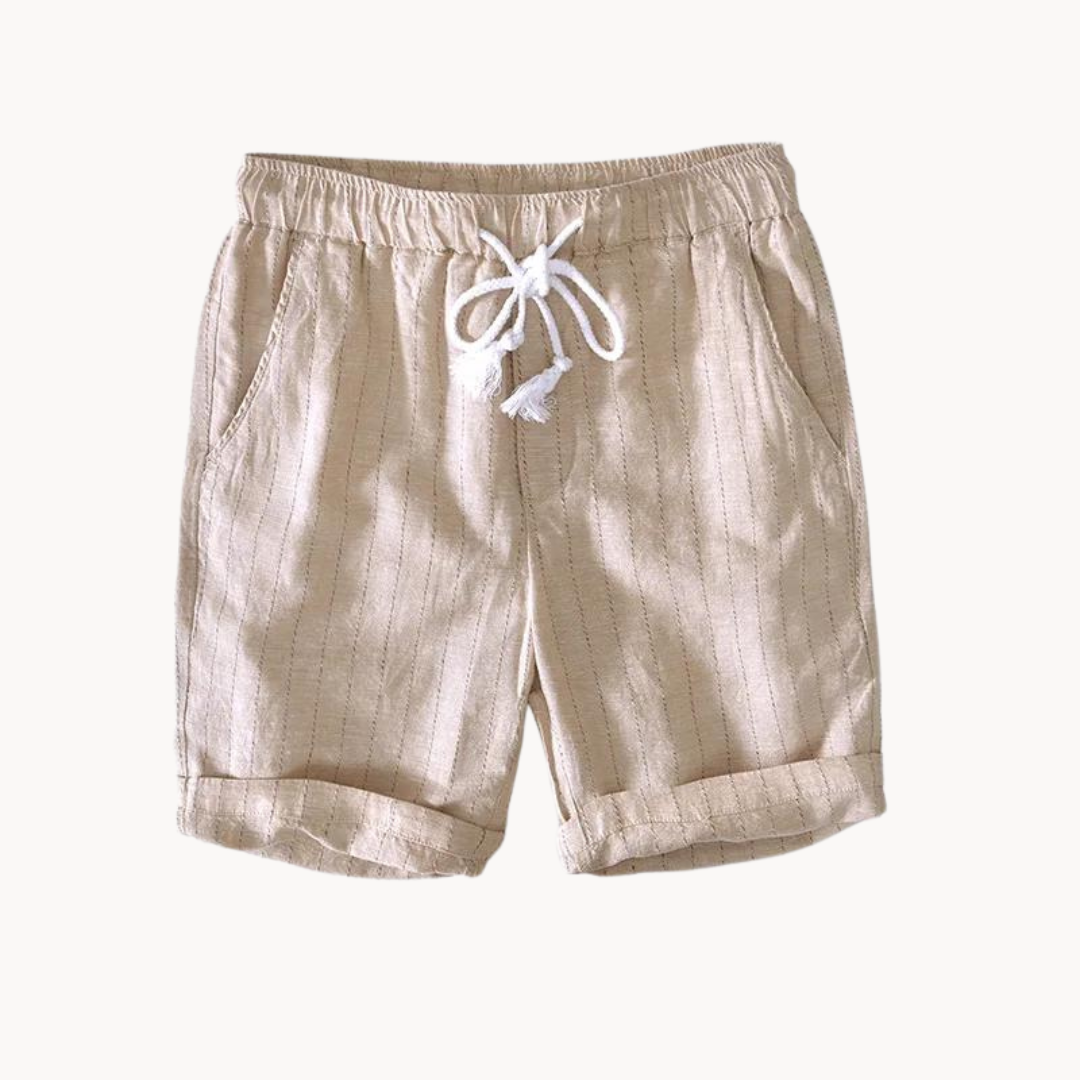 Sommar Bomull och Linne Shorts för Män