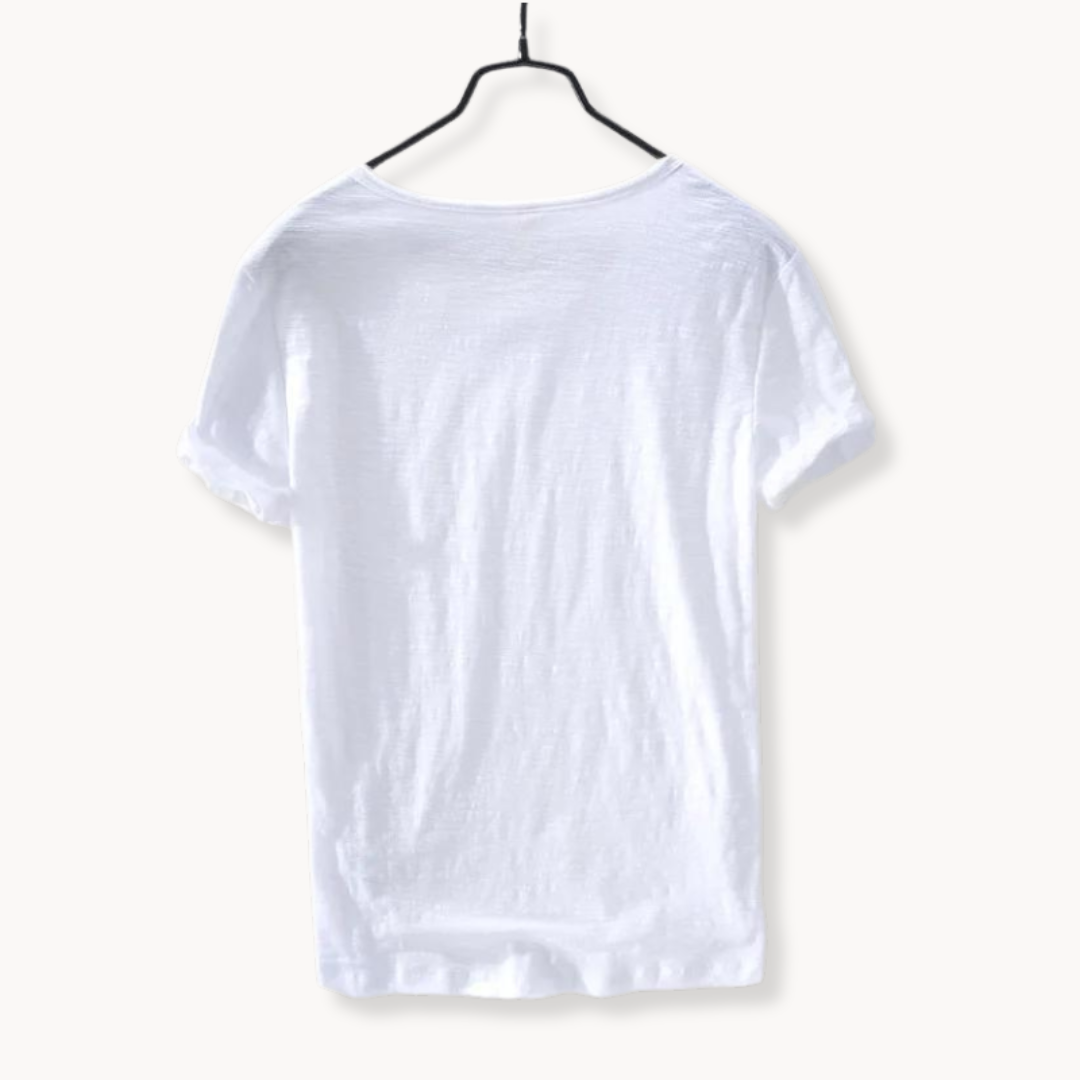 Rent Bomulls Basic T-shirt för Män