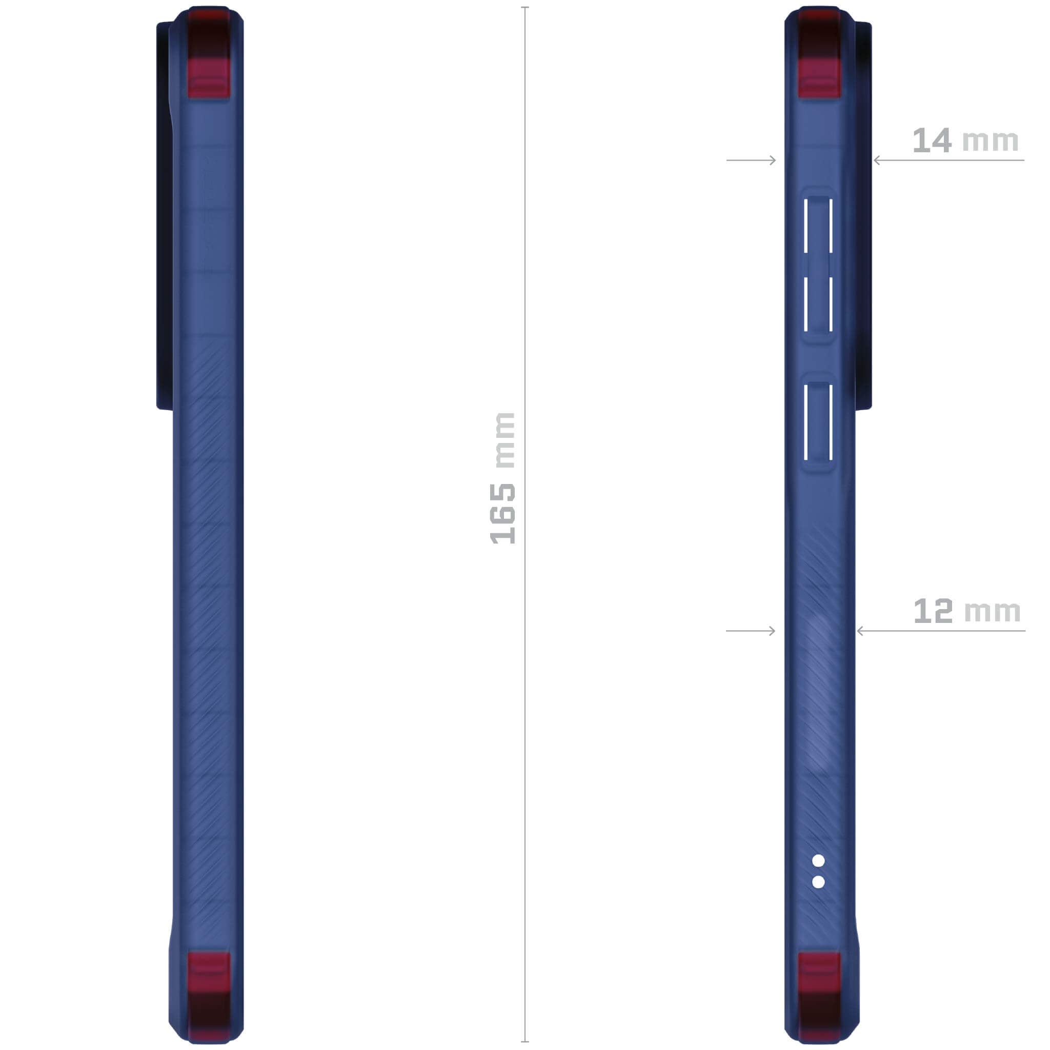 Galaxy S24 Serie Skyddande Genomskinligt och Stöttåligt Fodral