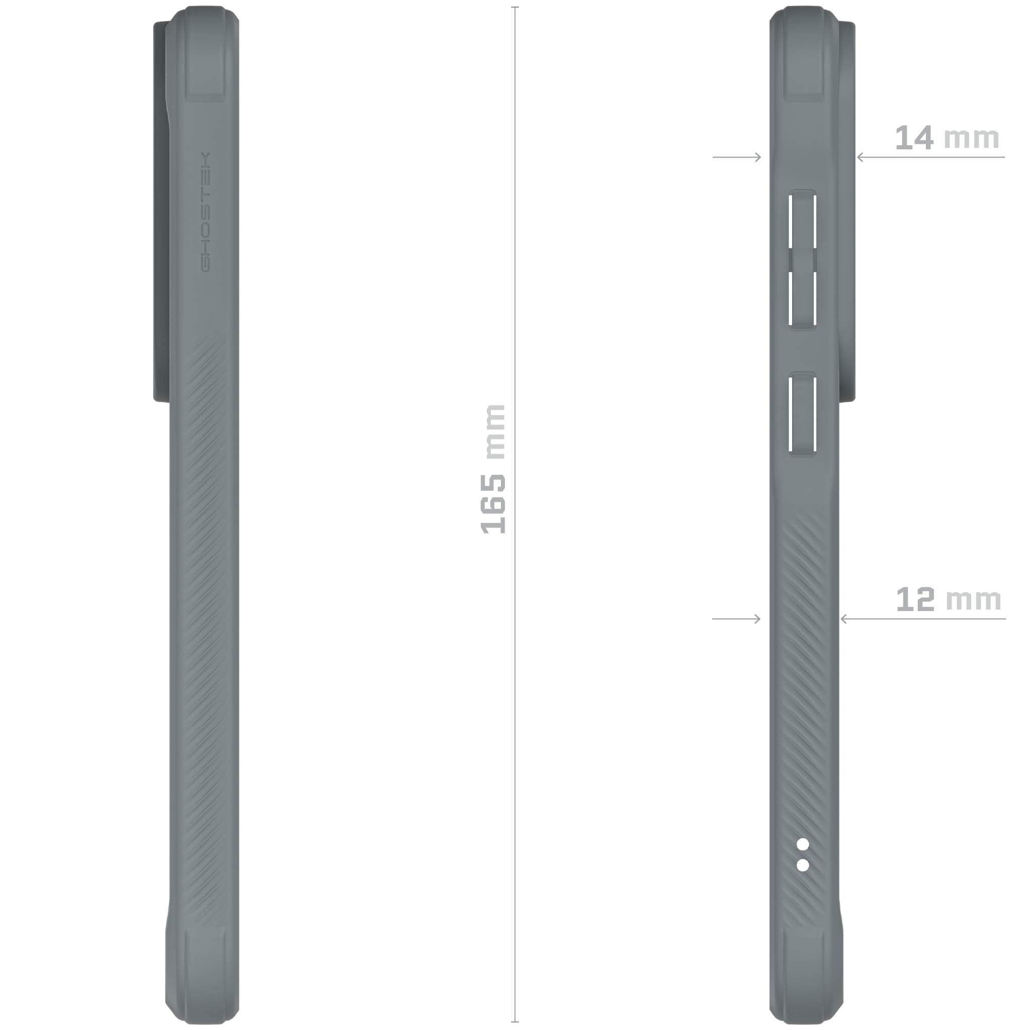 Galaxy S24 Serie Skyddande Genomskinligt och Stöttåligt Fodral