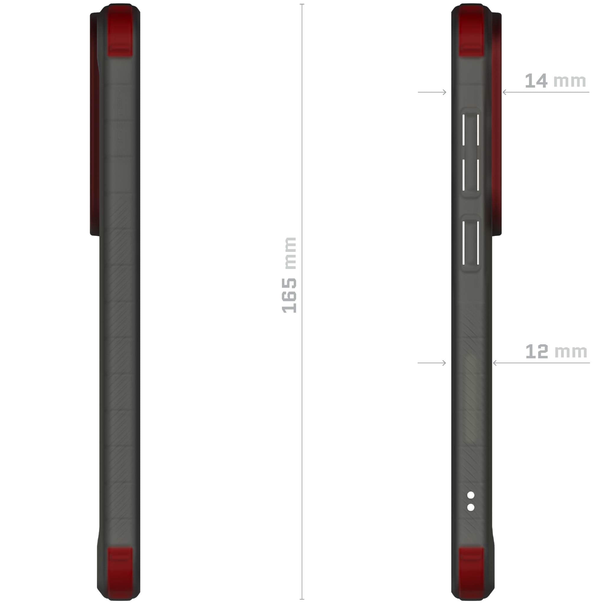 Galaxy S24 Serie Skyddande Genomskinligt och Stöttåligt Fodral