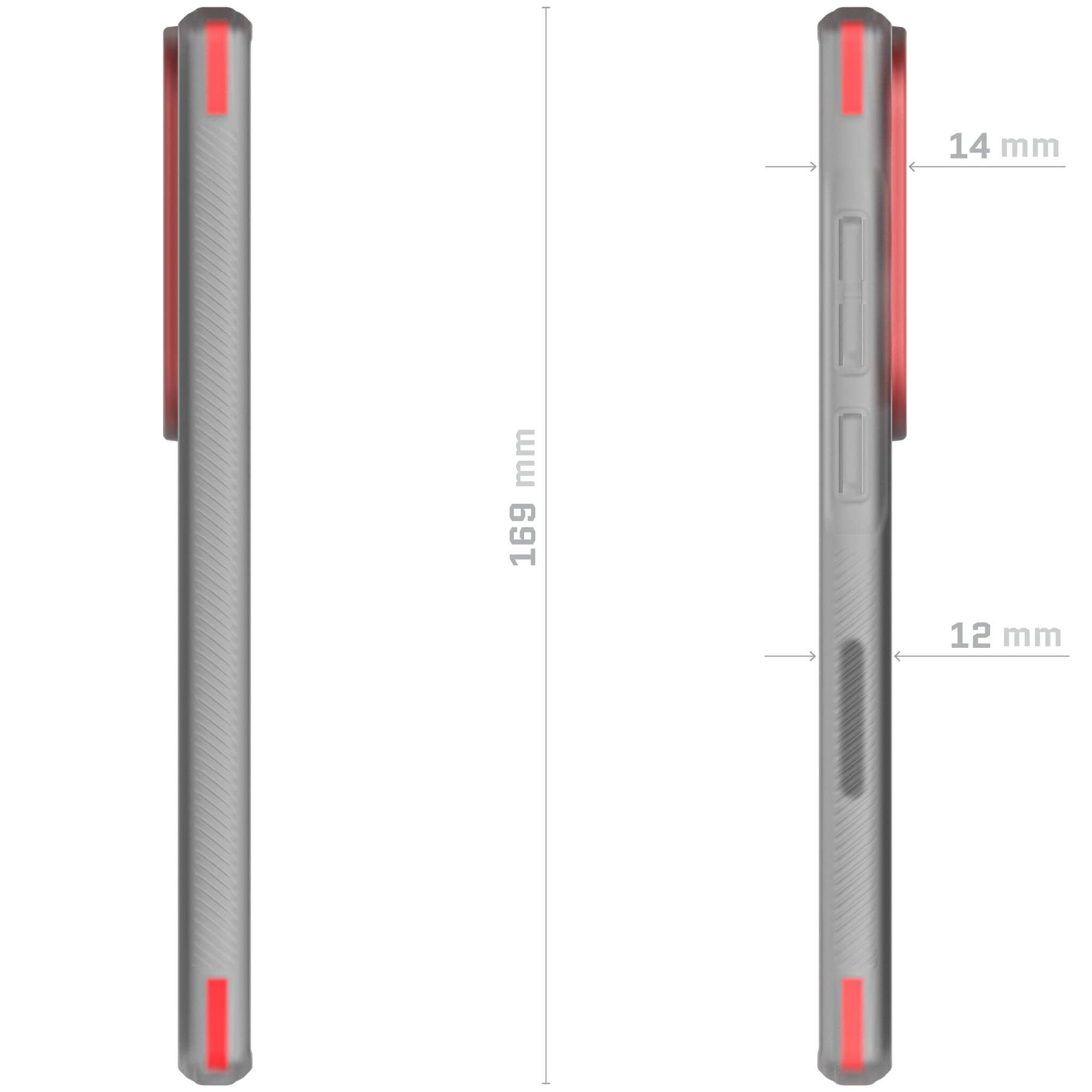 Galaxy S24 Serie Skyddande Genomskinligt och Stöttåligt Fodral