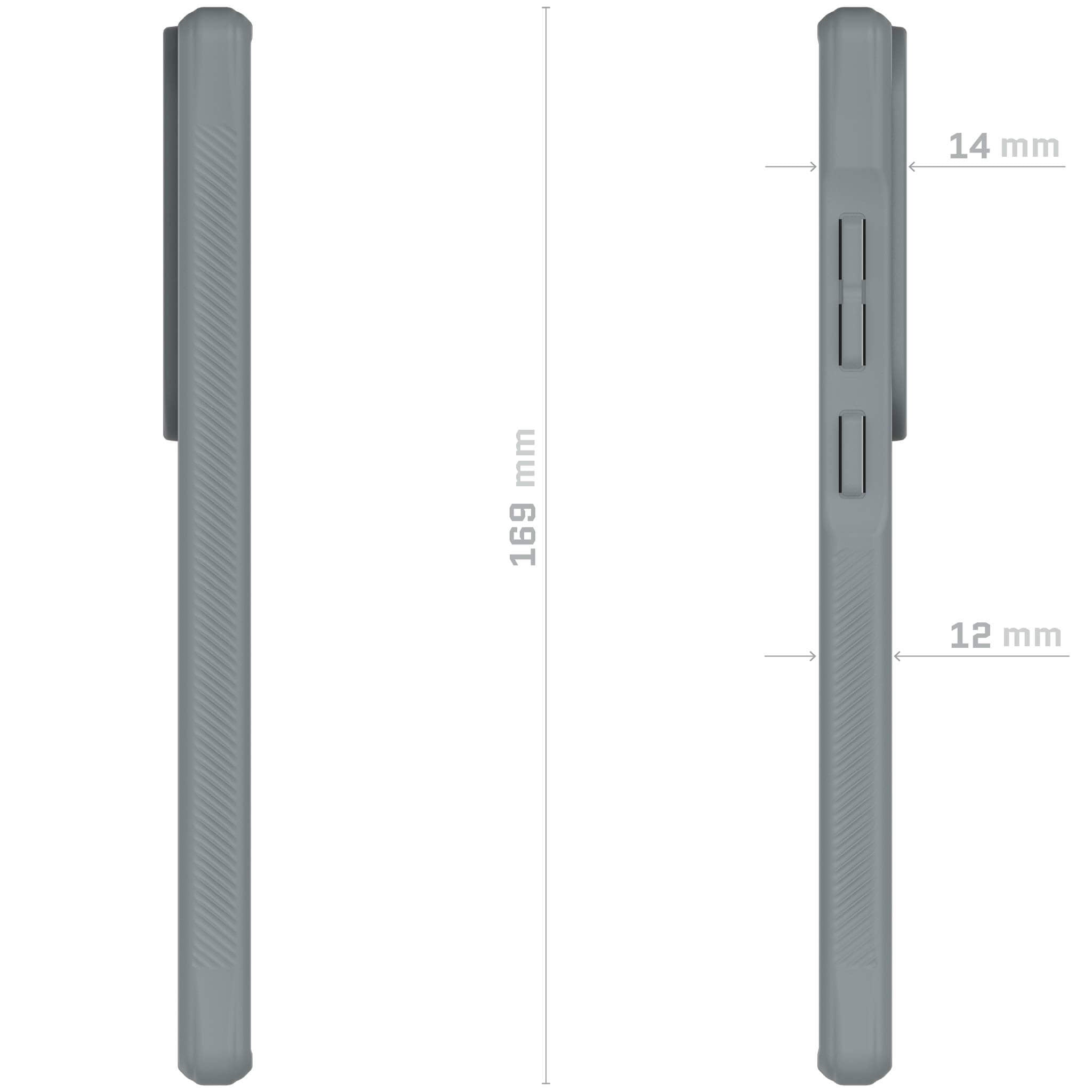 Galaxy S24 Serie Skyddande Genomskinligt och Stöttåligt Fodral