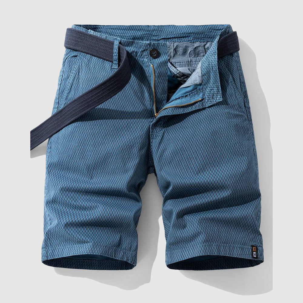 Bomulls Bermuda Cargo Shorts För Män