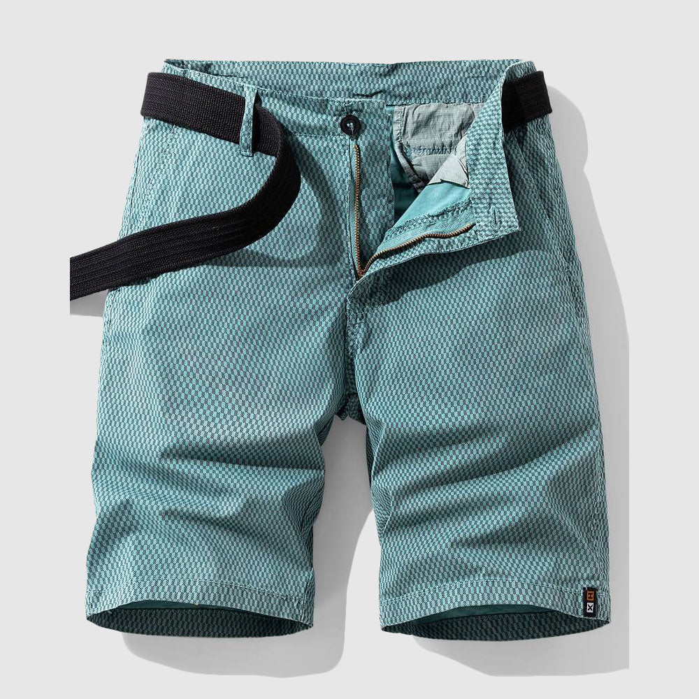 Bomulls Bermuda Cargo Shorts För Män