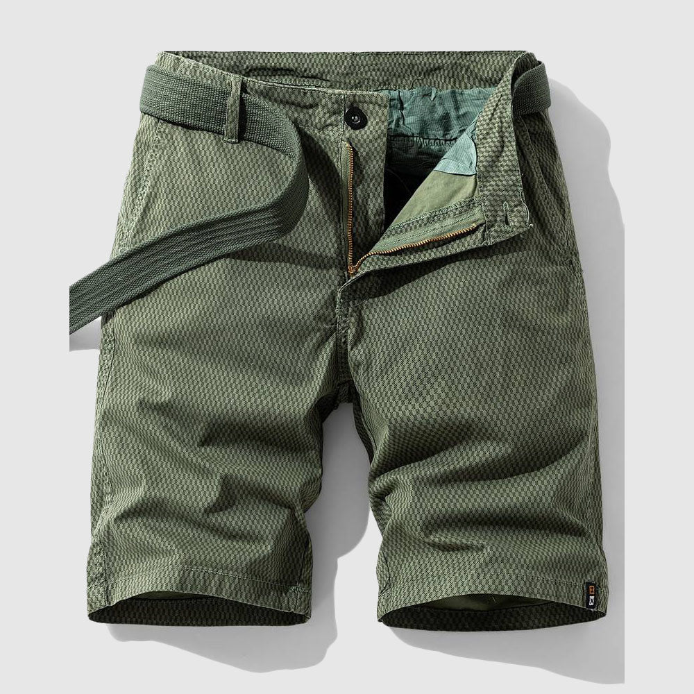 Bomulls Bermuda Cargo Shorts För Män