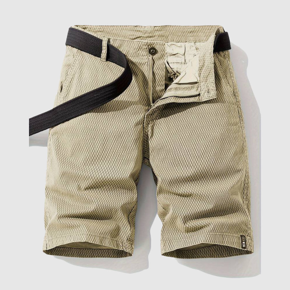 Bomulls Bermuda Cargo Shorts För Män