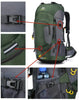 Herrarnas Outdoor Vandringsryggsäck 60L | Stor Ryggsäck för Resor, Camping, Vandring och Bergsklättring med Flera Fack