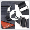Unisex Crossbody Axelväska | Smal Bröstväska med Justerbar Rem för Resor, Arbete och Vardag
