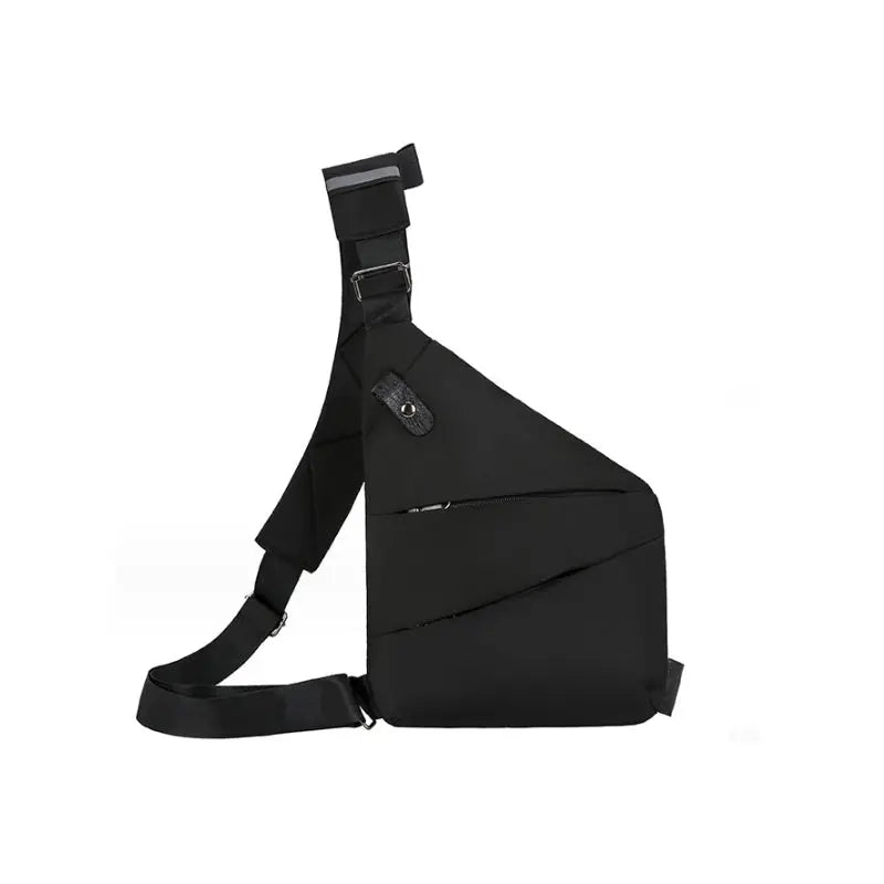 Unisex Crossbody Axelväska | Smal Bröstväska med Justerbar Rem för Resor, Arbete och Vardag