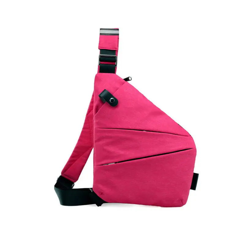 Unisex Crossbody Axelväska | Smal Bröstväska med Justerbar Rem för Resor, Arbete och Vardag