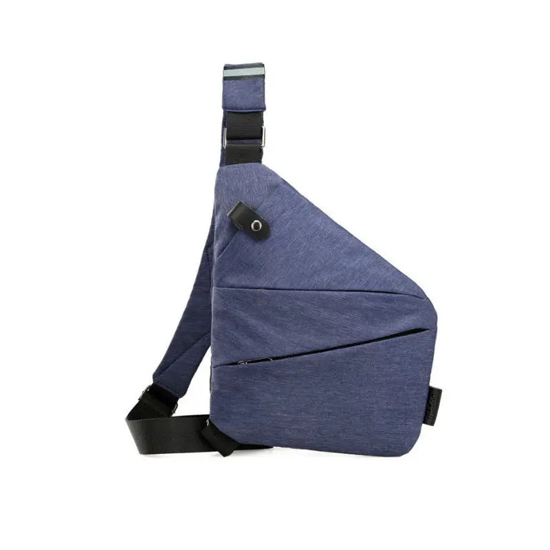 Unisex Crossbody Axelväska | Smal Bröstväska med Justerbar Rem för Resor, Arbete och Vardag