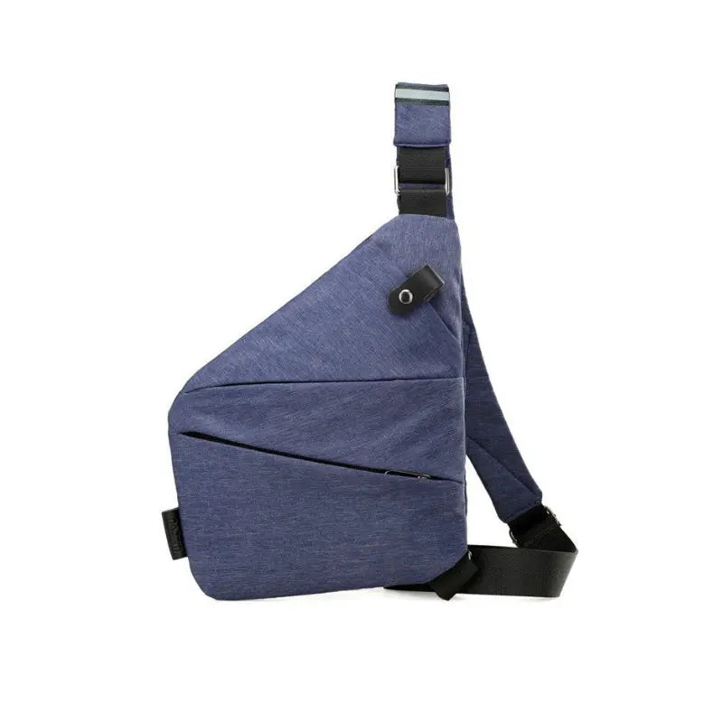 Unisex Crossbody Axelväska | Smal Bröstväska med Justerbar Rem för Resor, Arbete och Vardag