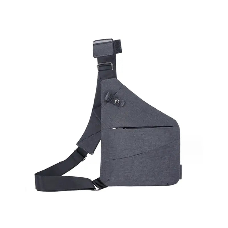 Unisex Crossbody Axelväska | Smal Bröstväska med Justerbar Rem för Resor, Arbete och Vardag