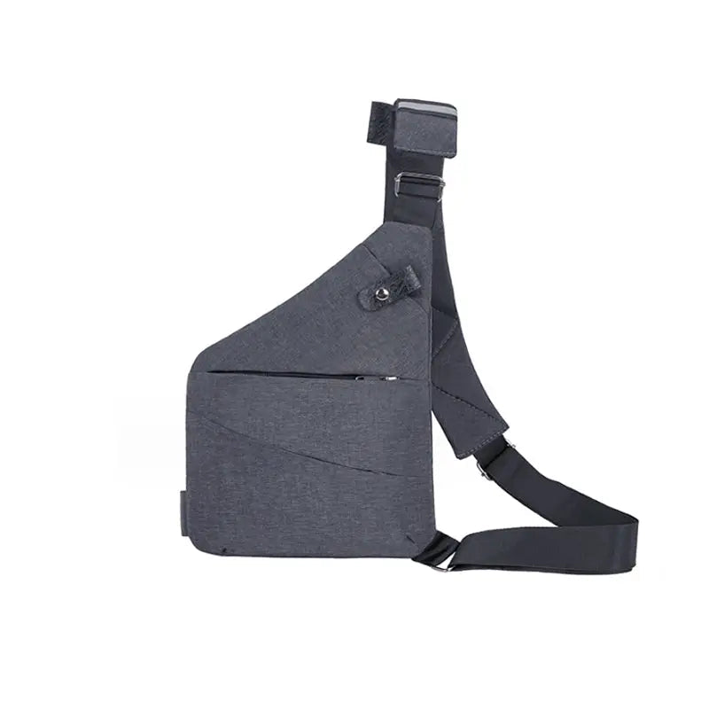 Unisex Crossbody Axelväska | Smal Bröstväska med Justerbar Rem för Resor, Arbete och Vardag