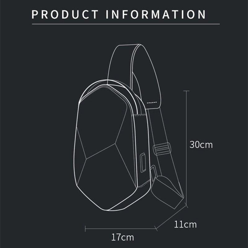 anti-theft hard shell sling bag