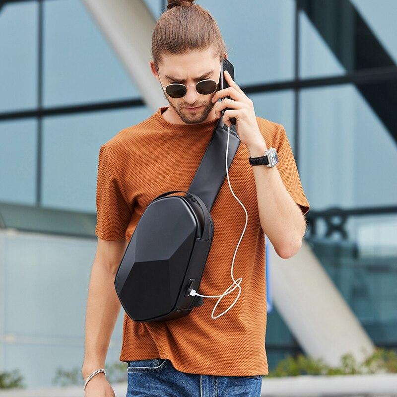 anti-theft hard shell sling bag