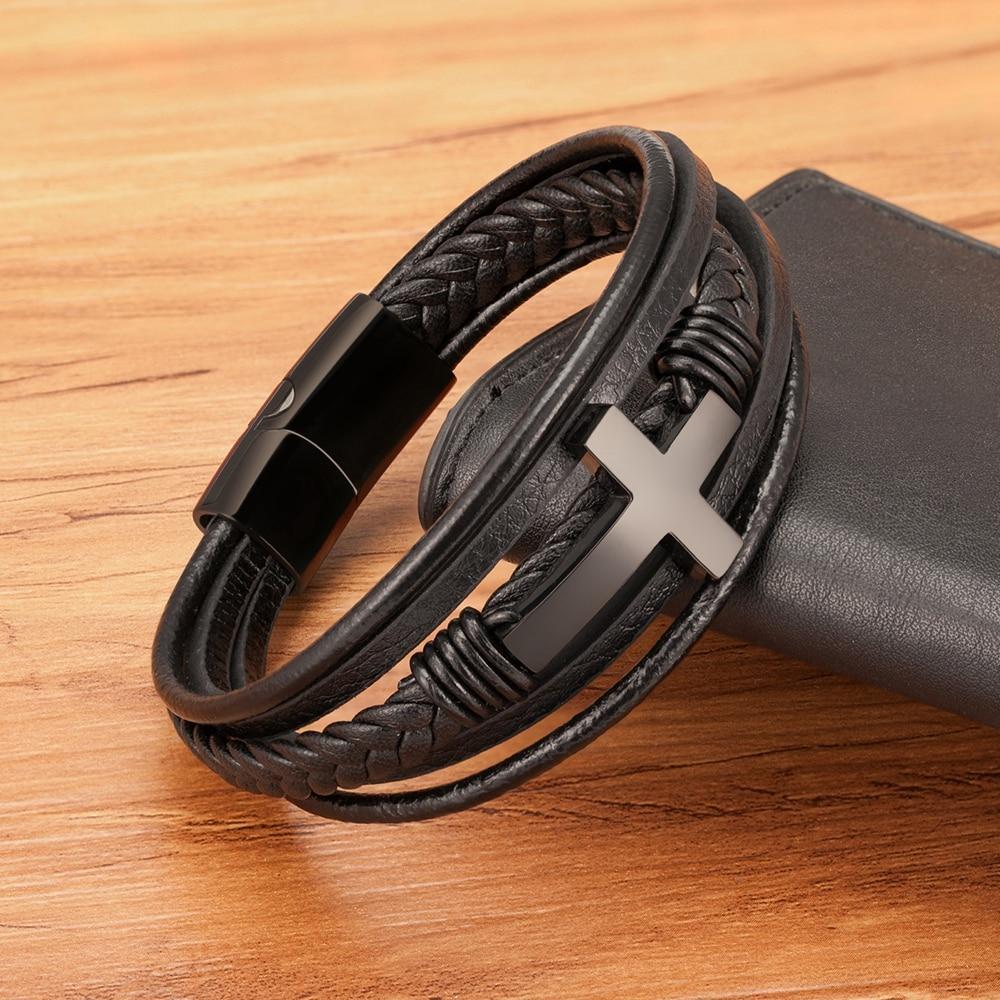 believer - faith steel cross armband