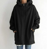 Dam Zip-Hoodie | Höst Vinter Tröja med Dragkedja