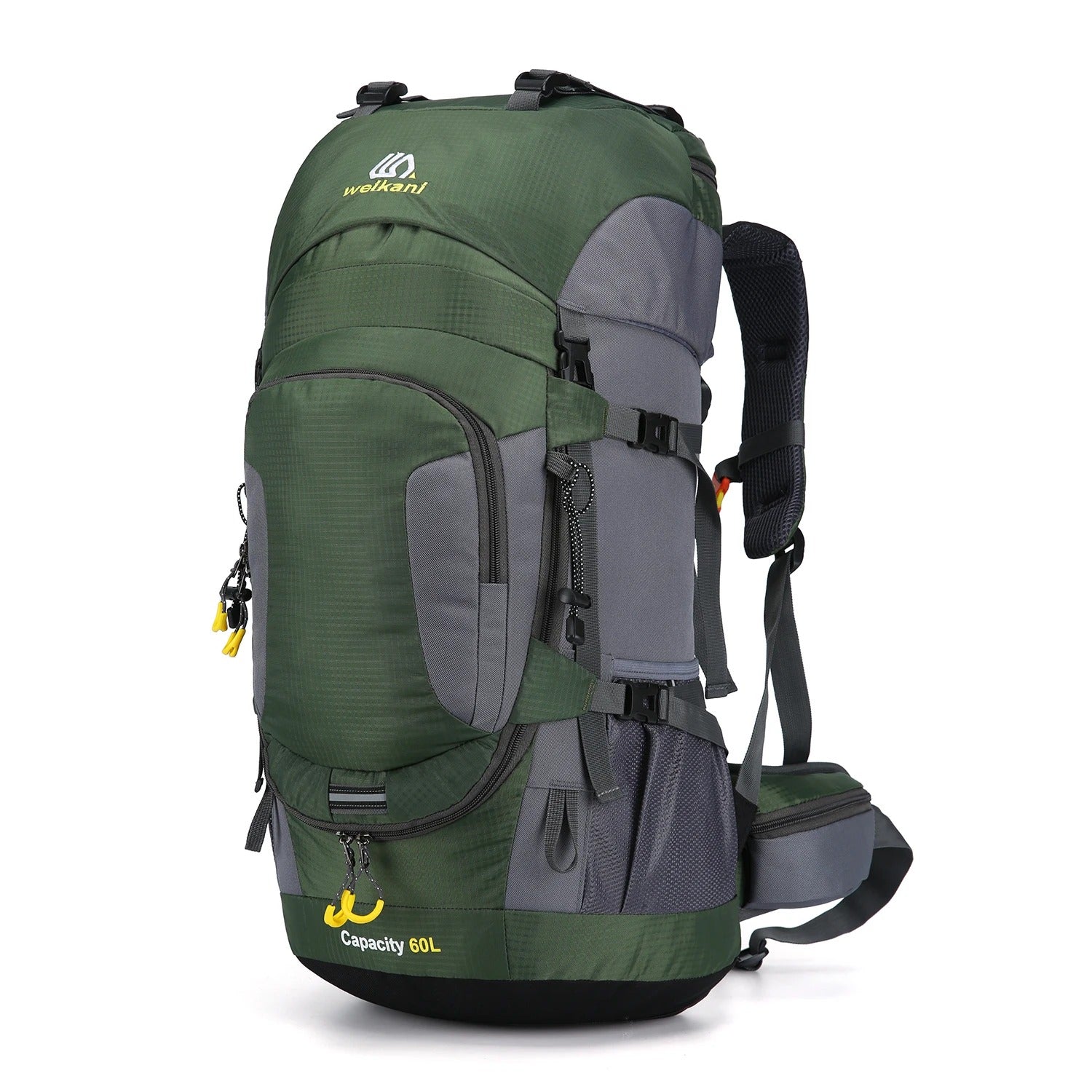 Herrarnas Outdoor Vandringsryggsäck 60L | Stor Ryggsäck för Resor, Camping, Vandring och Bergsklättring med Flera Fack