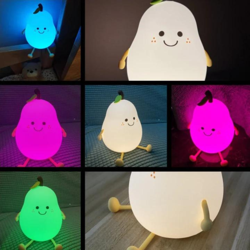 fruit lamp - led peer nattlampa