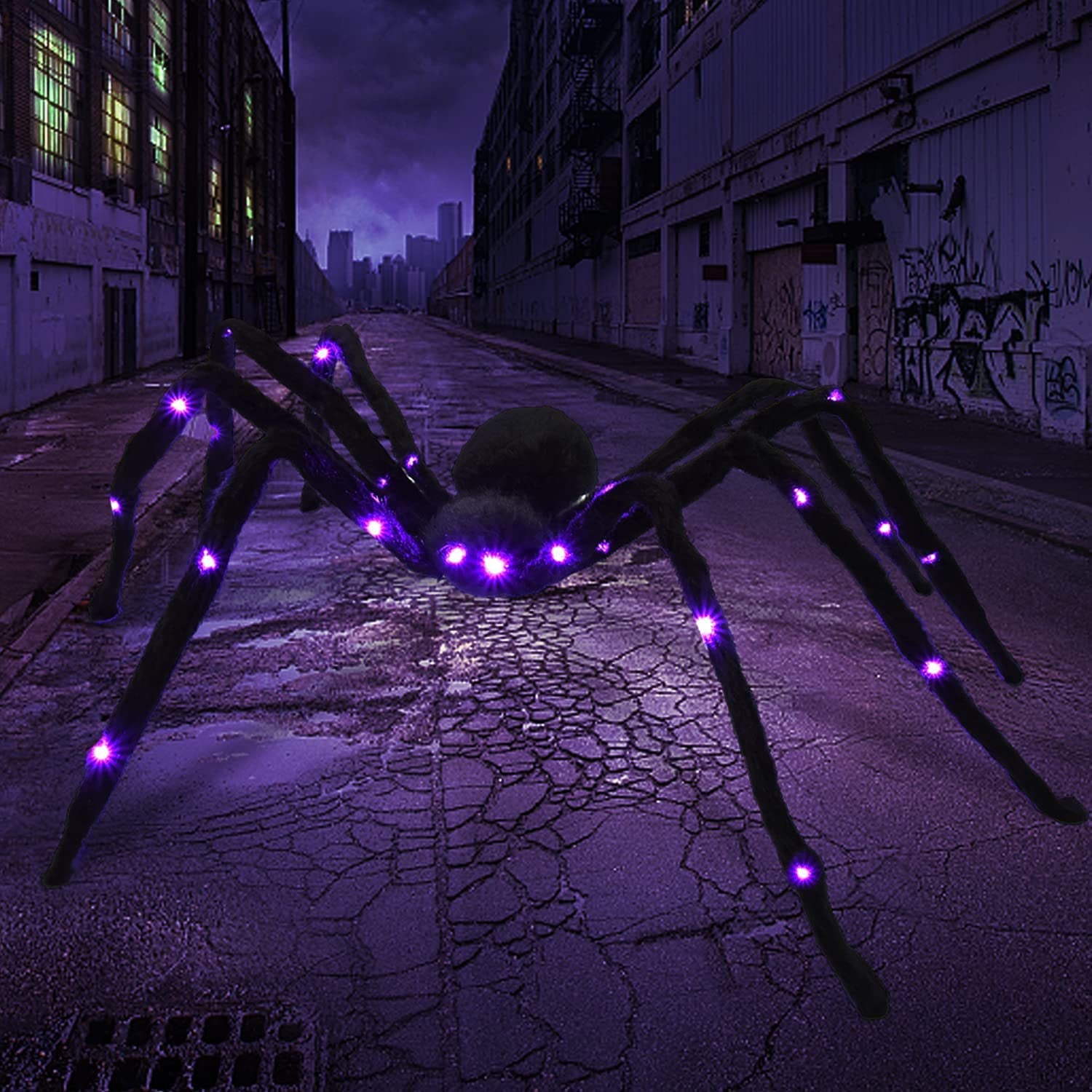 scary spidey - goliath led spindel halloween dekoration