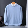 Herrtröja med Rund Hals | Klassisk Stickad Pullover