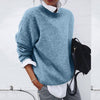 Damstickad Tröja – Varm Avslappnad Pullover