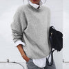 Damstickad Tröja – Varm Avslappnad Pullover